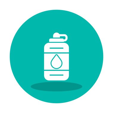 Su şişesinin ağ basit illüstrasyonu