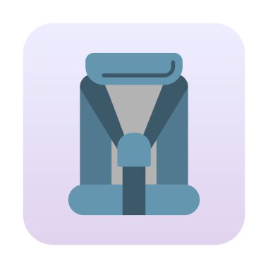 Araba Koltuğu bebek simgesinin vektör illüstrasyonu