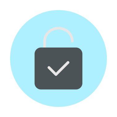 Beyaz arkaplanda asma kilit vektör çizimi