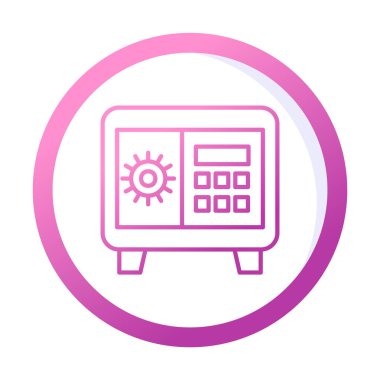 Güvenli kutu vektör çizimi tasarımı