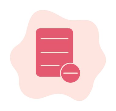 Substraction düz simge, vektör illüstrasyonu 