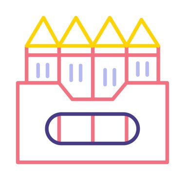 Basit Boya Simgesi, vektör illüstrasyonu