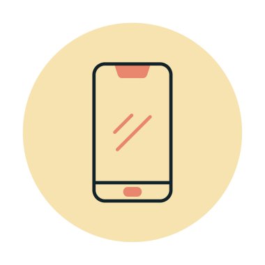 Akıllı telefon simgesi. özet vektör illüstrasyonu 