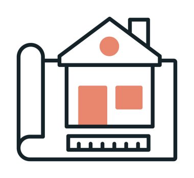 Vektör Yapı Çizim simgesi illüstrasyonu                                                    