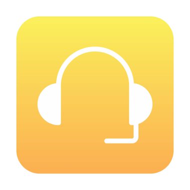 kulaklık simgesi vektör illüstrasyon destek servisi