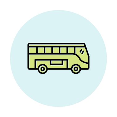 bus simgesi tasarım logo şablonu