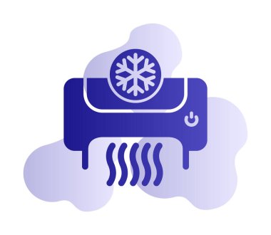 Klima ağı basit simgesi.