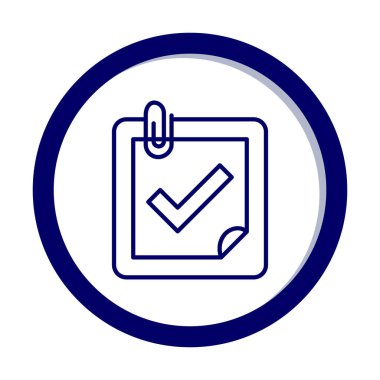 Planlayıcı Tamamlanmış simge vektör çizimi