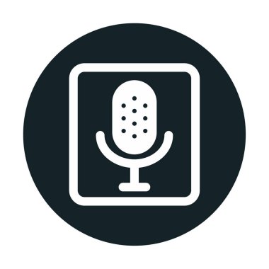 Illustration vector graphic of microphone icon
