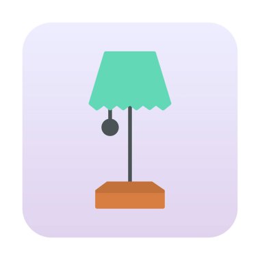 tablo lambası vektör illüstrasyonu