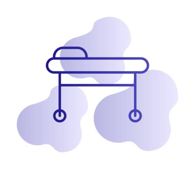 Sedye ağ simgesi, vektör illüstrasyonu