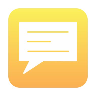 konuşma balonu mesaj simgesi vektör çizim tasarım