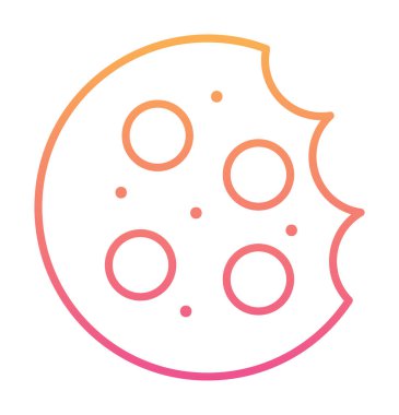 tatlı kurabiye izole vektör illüstrasyonu