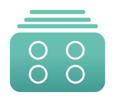 Menü web simgesi, vektör çizim