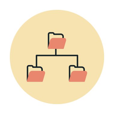 Basit Dizin Paylaşımı, vektör illüstrasyonu