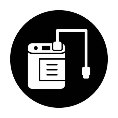 harici sabit disk simgesi, vektör illüstrasyonu basit tasarım