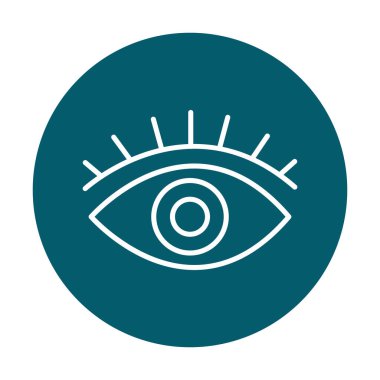 Göz simgesi, vektör illüstrasyon tasarımı 