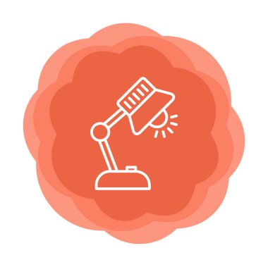 tablo lambası vektör illüstrasyonu