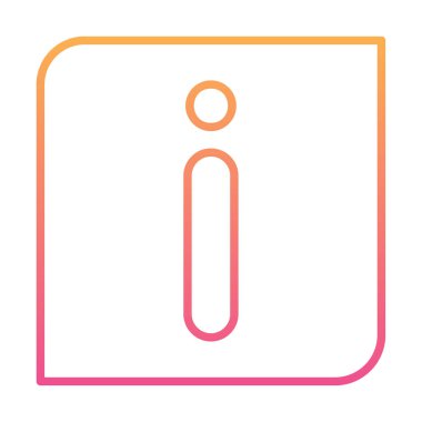 bilgi simgesi. bu daire beyaz bir arkaplanda izole edilmiş 