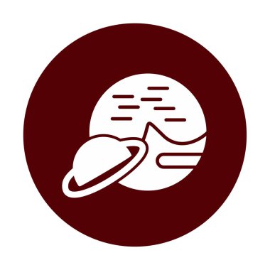 UFO simgesi vektör illüstrasyonu