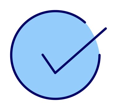 işaret simgesini işaretle, vektör illüstrasyonu basit tasarım