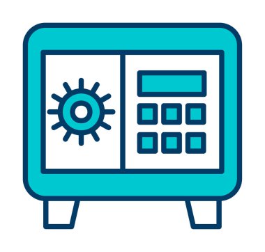 Güvenli kutu vektör çizimi tasarımı