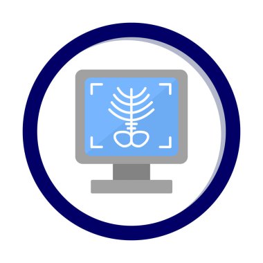 X-ray Bone ikon vektör çizimi