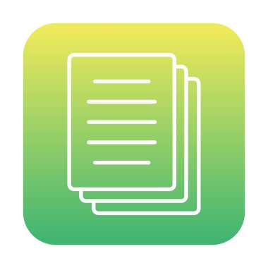 belge simgesi, vektör illüstrasyonu basit tasarım