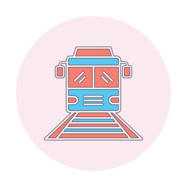 tren simgesi vektör illüstrasyonu 