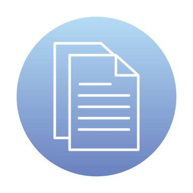 belge ikon vektör illüstrasyonu