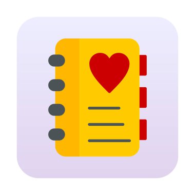 not defteri simgesi soyut arkaplan vektöründe izole edildi