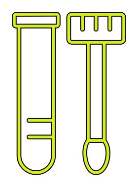 Örnek test web simgesi, vektör illüstrasyonu