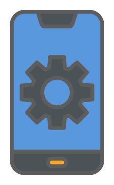 Mobil Ayar Simge vektör çizimi