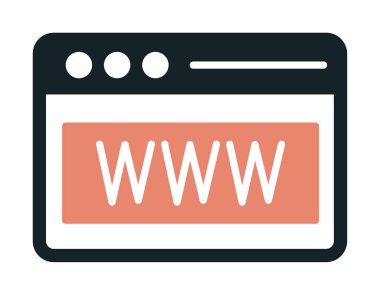Web tarayıcı simgesi, vektör çizim