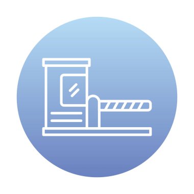 Park engeli simgesinin web illüstrasyonu