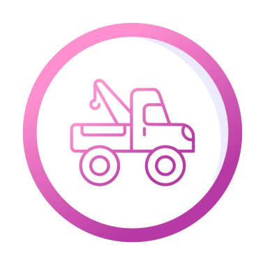 Yapı vinç simgesi, vektör illüstrasyon tasarımı