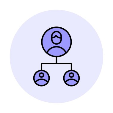 Basit Yardımcı Pazarlama simgesi, vektör illüstrasyonu