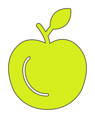 elma web simgesi, vektör çizim  