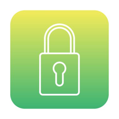 kilit simgesi web basit illüstrasyon