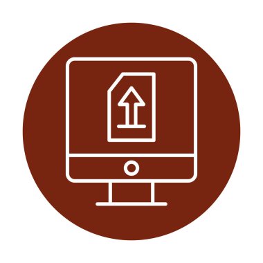 Simgeyi trendy düz tarzda yükle