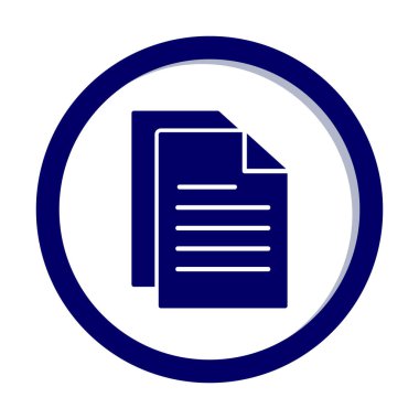 belge ikon vektör illüstrasyonu