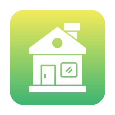 Ev. Web simgesi basit illüstrasyon