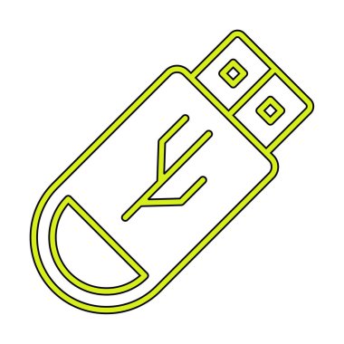 Web için usb flash simgesi.