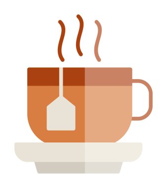 çay fincanı ikonu vektör illüstrasyonu