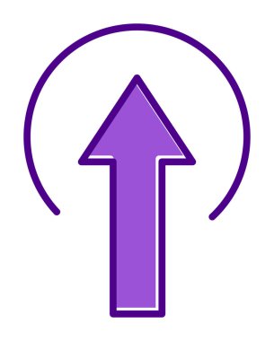 Simge işareti vektör çizim upload