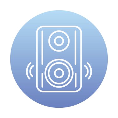 hoparlör simgesi, vektör illüstrasyonu basit tasarım