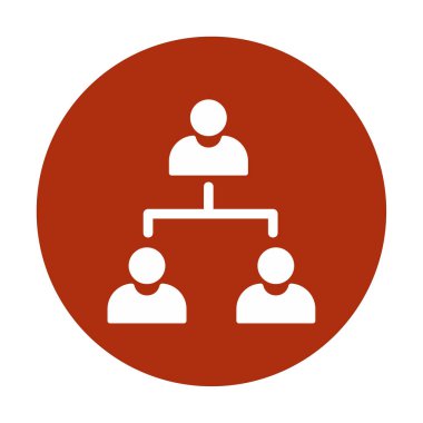 Çalışma Yönetimi vektör simgesi modern basit illüstrasyon