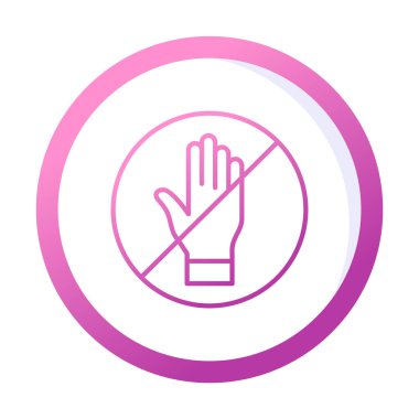 Web simgesine, vektör illüstrasyonuna dokunma