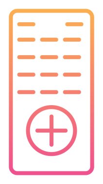 Uzaktan Denetim simgesi, vektör illüstrasyonu 