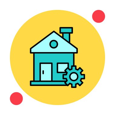 Ev onarım simge vektör çizim